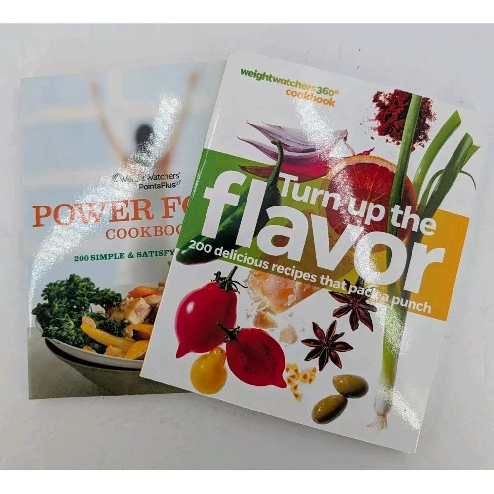 Lot Of 2 WW Cookbooks Turn Up The Flavor Power Foods